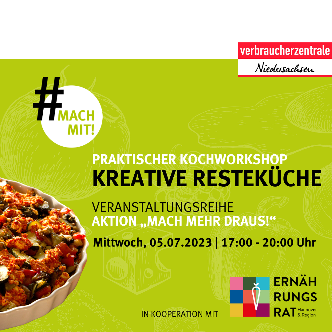 Kochworkshop des Ernährungsrats Hannover zum Thema Kreative Resteküche in Hemmingen