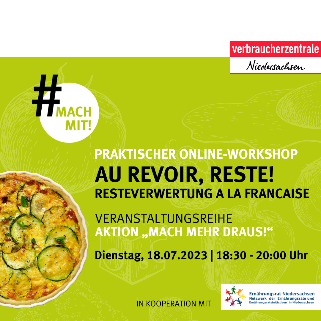 Online-Kochworkshop Au revoir Reste