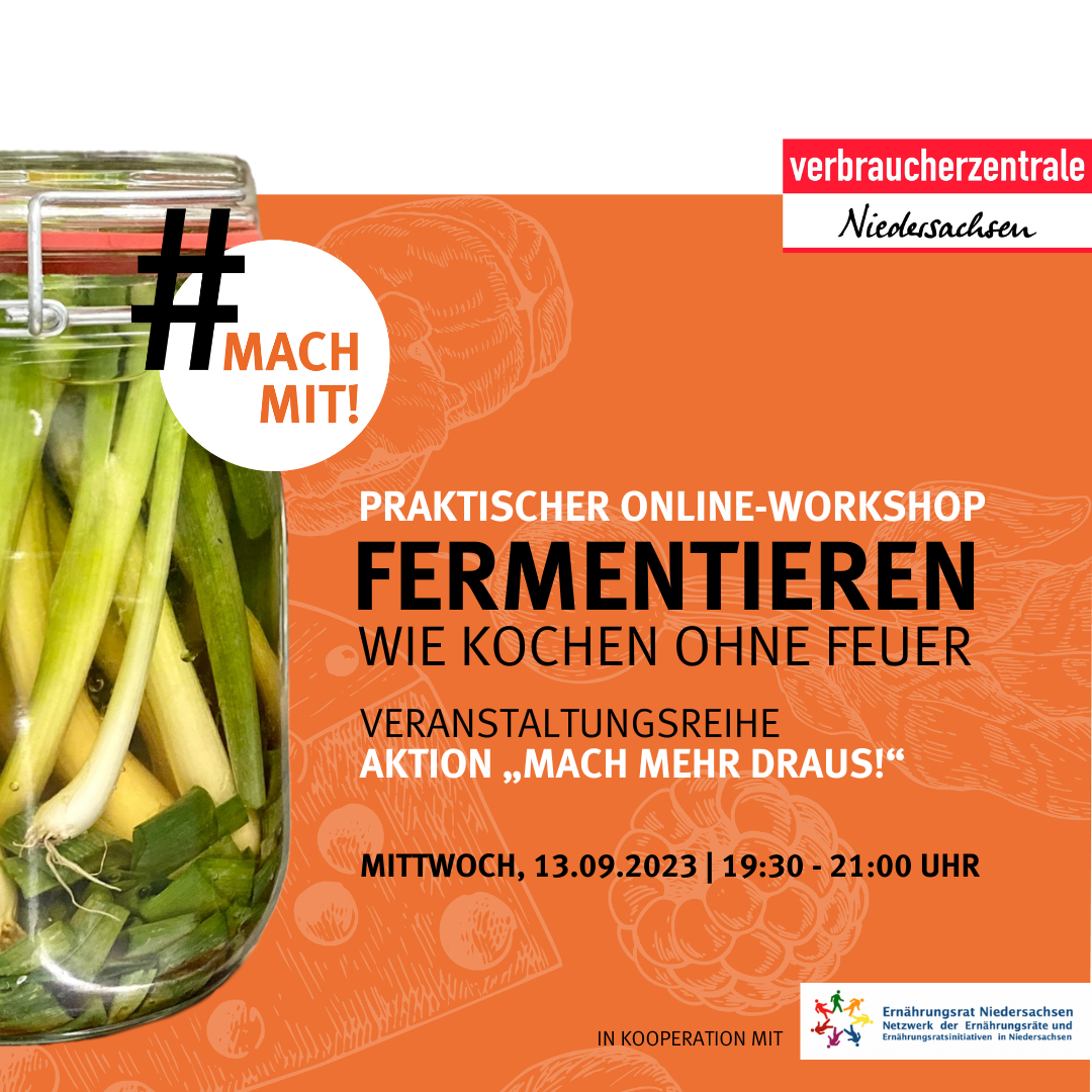 Veranstaltungsinformationen Online Workshop Fermentieren