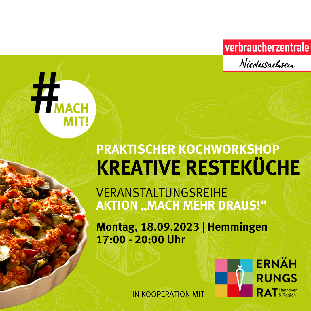 Workshop: Kreative Resteküche in Hannover
