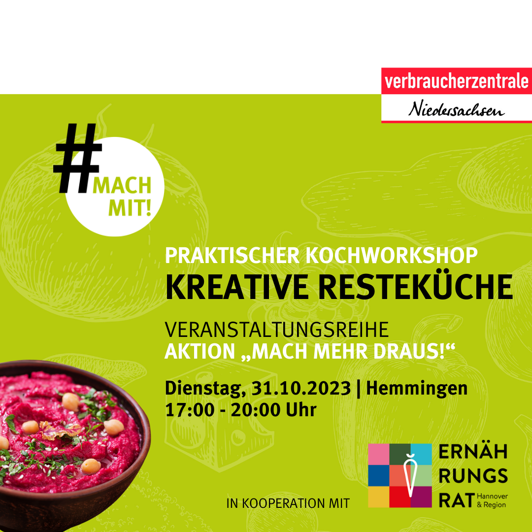 Workshop zum Mitmachen: Kreative Resteküche in Hannover
